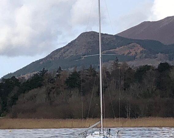 Big Maude on a mooring